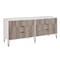Manhattan Comfort DUMBO 6-Drawer Double Low Dresser in White and Grey DR003-WG - alternate 8